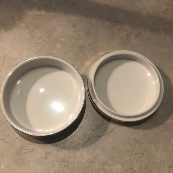 Trinket box Mia Charro  Porcelain letter K floral design 4.25" - Picture 3 of 5